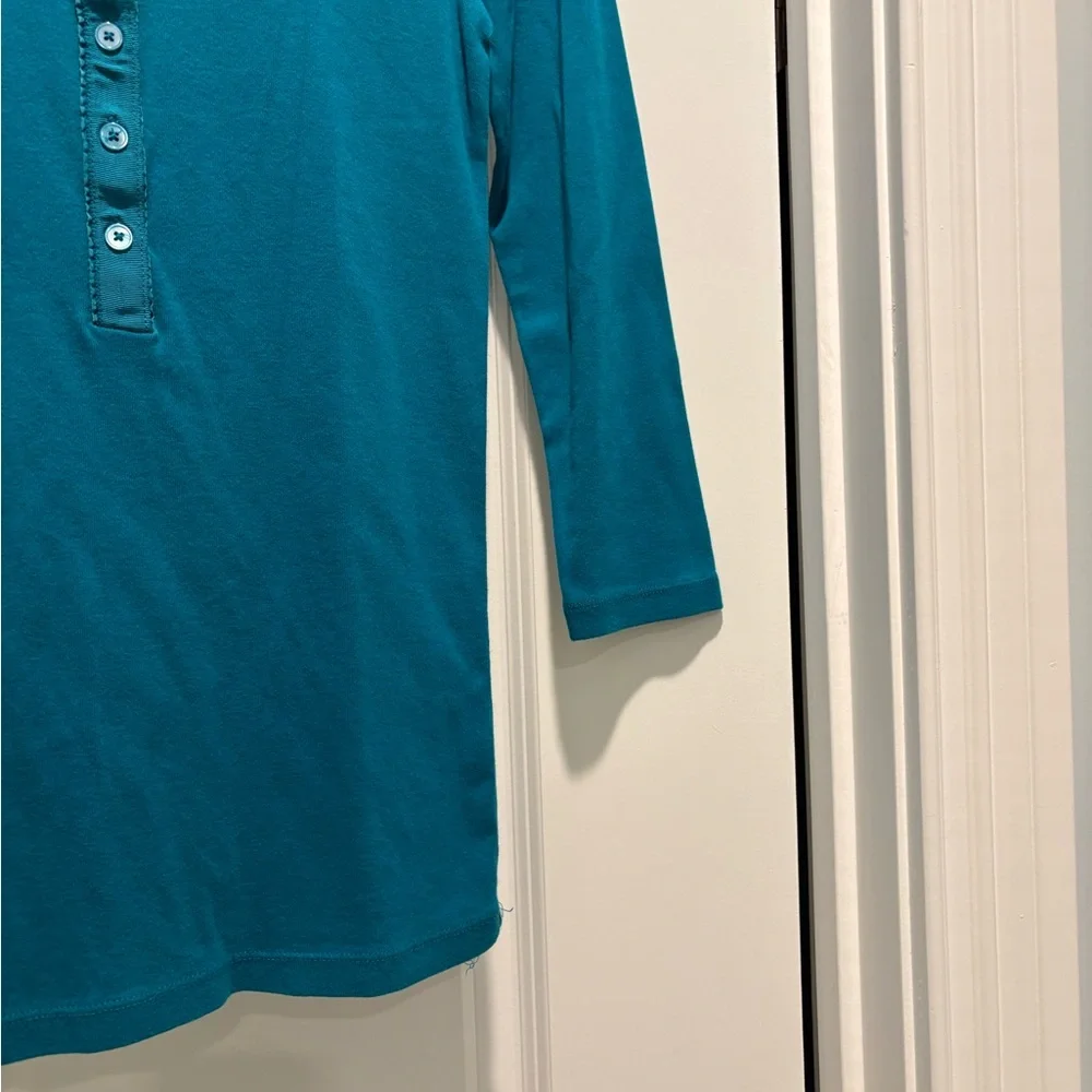 J. Crew Turquoise Henley